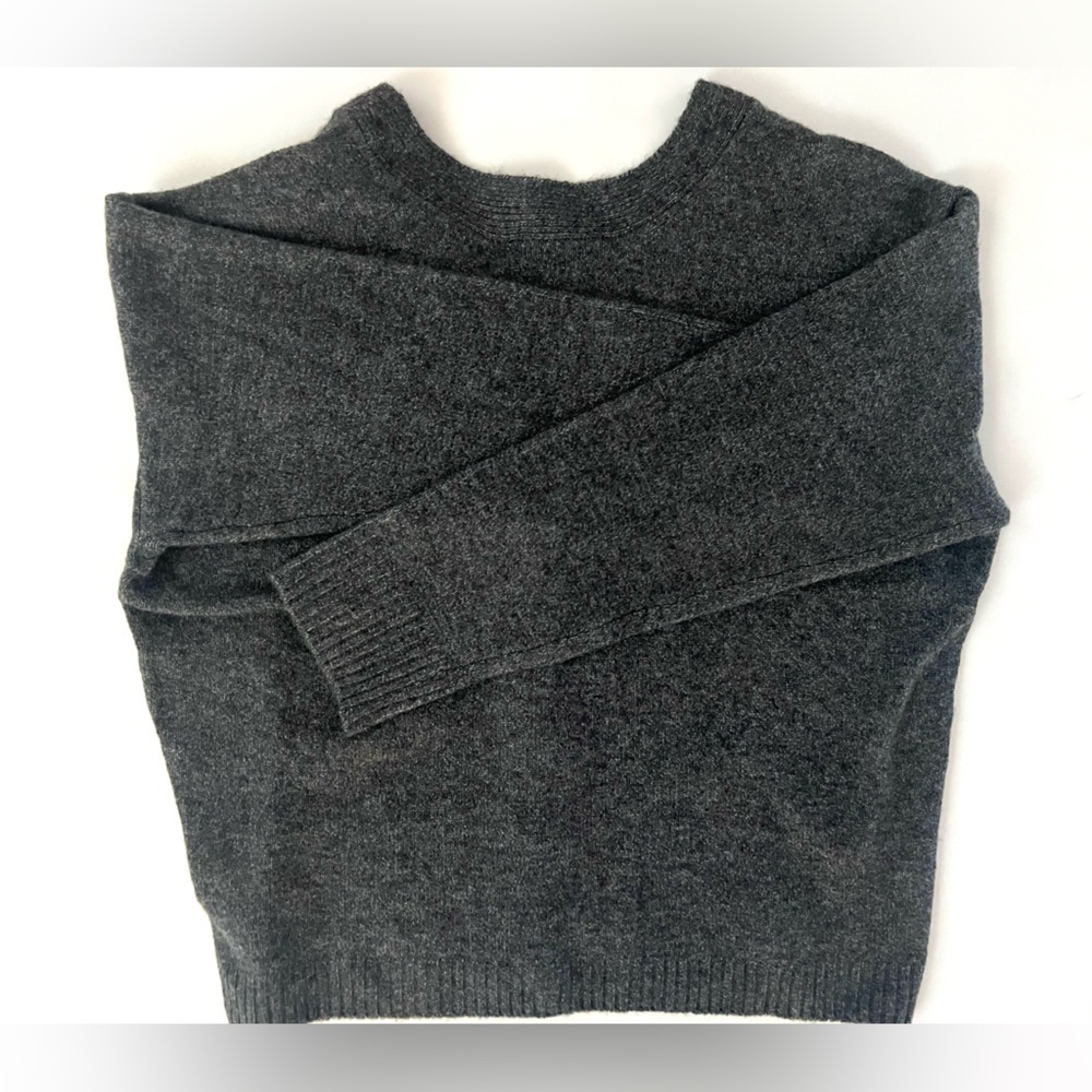 CeCe Charcoal Gray Embellished Button Cardigan – Soft Knit V-Neck Sweater SZ: S - Picture 7 of 14